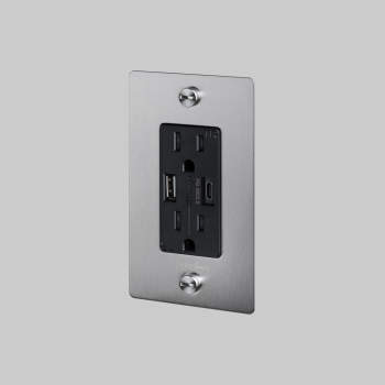 Buster + Punch Cross Duplex Outlet + USB A/C NL image-5