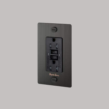 Buster + Punch Cross Duplex GFCI Outlet image-1