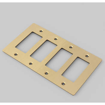 Buster + Punch 4 Gang Wall Plate NL image-1