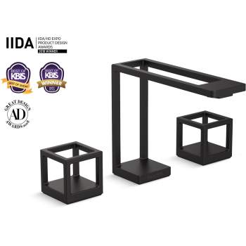 Kallista P26100-CU-BL Grid Bathroom Faucet With Cube Handles