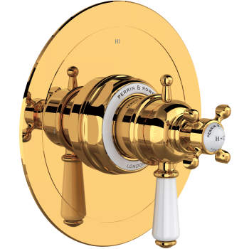 Aquifer Distribution  RIOBEL TPXTQ45BG Thermostatic Pressure Balance Trim,  Gold