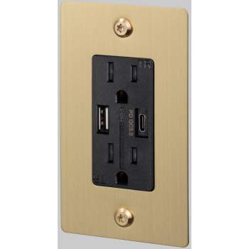 Buster + Punch Linear Duplex Outlet + USB A/C NL image-3