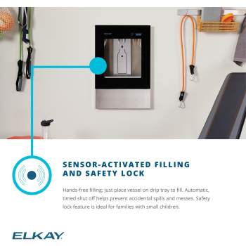 Elkay LBWD00WHC Ezh2o Liv Built-in Filtered Water Dispenser 