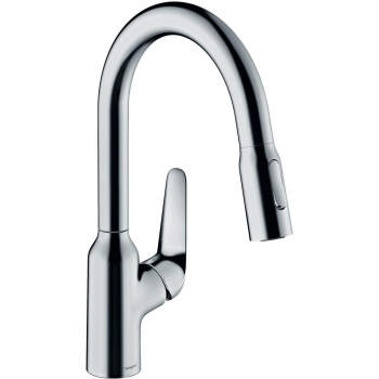 Hansgrohe Küchenarmatur Prep – 2-Spray Pull-Down Armatur Mit 1,75 GPM – Edelstahl Optik & Magnetischer Halterung