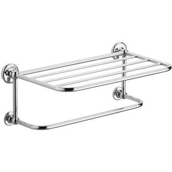 Samuel Heath N1737 Novis Clean Towel Shelf With Hanging Rail