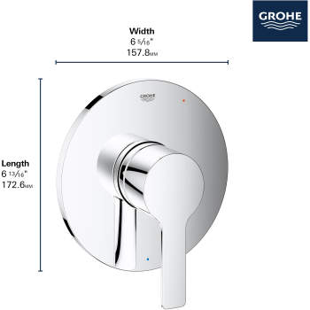 Grohe 29330 Lineare Pressure Balance Valve Trim With Cartridge