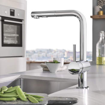 パティナ Grohe 30300 Minta Single Handle Kitchen Faucet | QualityBath.com
