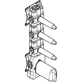 Dornbracht - xTool Concealed Thermostat Rough with Three Volume Controls - 35531970-900010