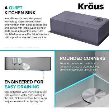 Kraus KWU110-36 Workstation Kitchen Sink With Accessories ...