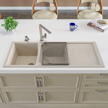 Stainless Steel Kitchen Sink Open Back Drainboard