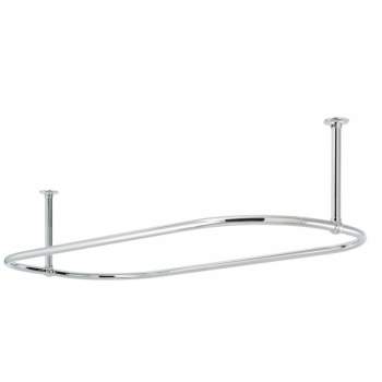 Oval shower 2024 curtain rod