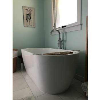 Perlato PTXVNZ6730-GW Venezia Soaker Tub | QualityBath.com