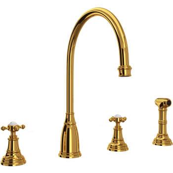 Rohl U.4735X, U.4736L Perrin & Rowe Georgian Era 4-Hole C ...