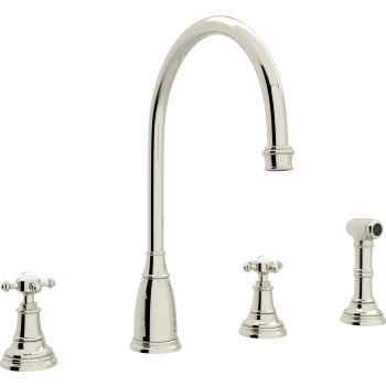 Rohl U.4735X, U.4736L Perrin & Rowe Georgian Era 4-hole C ...