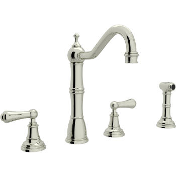 Rohl U.4776L-APC-2 Perrin & Rowe Edwardian 4-hole Kitchen ...