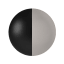 Matte Black with Satin Nickel Inner Accent image