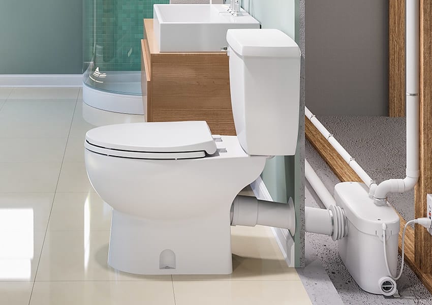 How Do Saniflo Up Flush Toilets Work? | QualityBath.com Discover