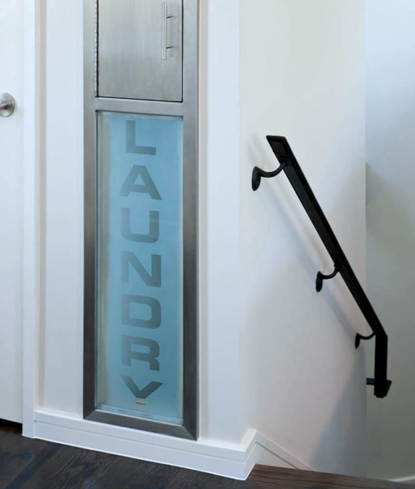 laundry chute by Stocker Hoesterey Montenegro Architects