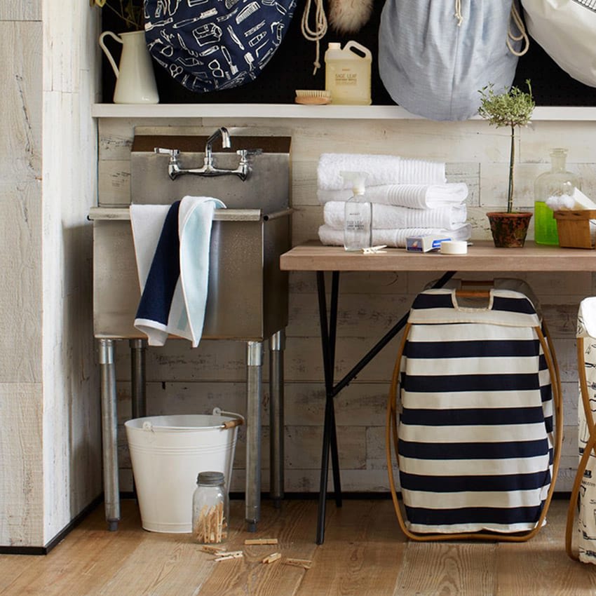laundry room by West Elm