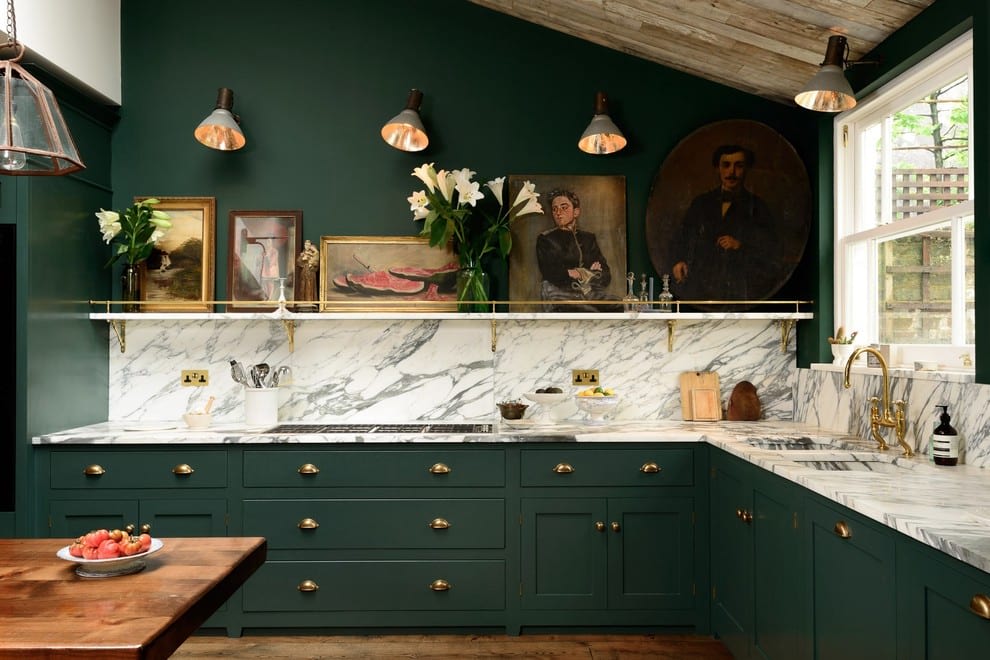 Bon Atelier green kitchen