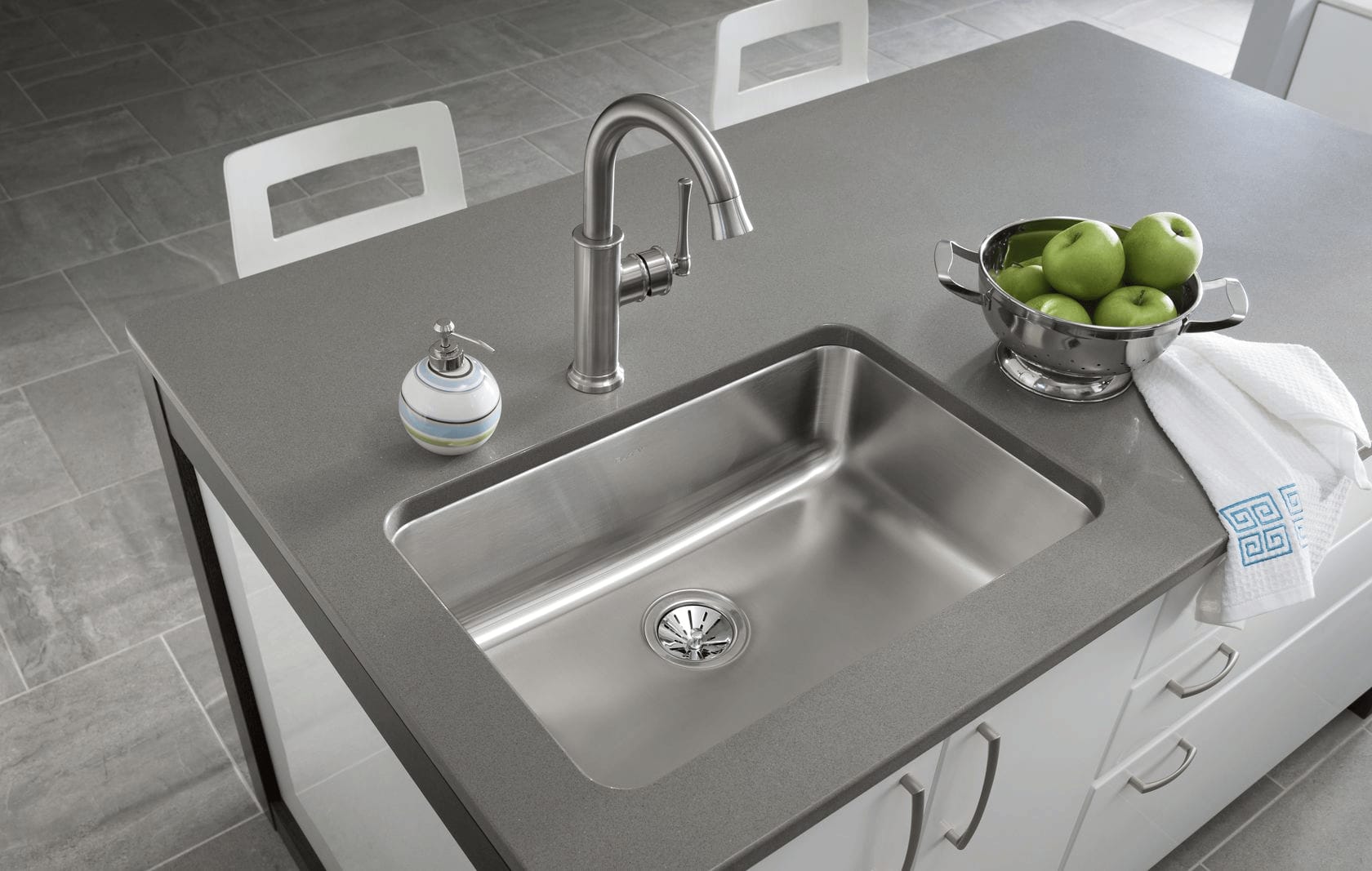stylish stainless steel kitchen sink