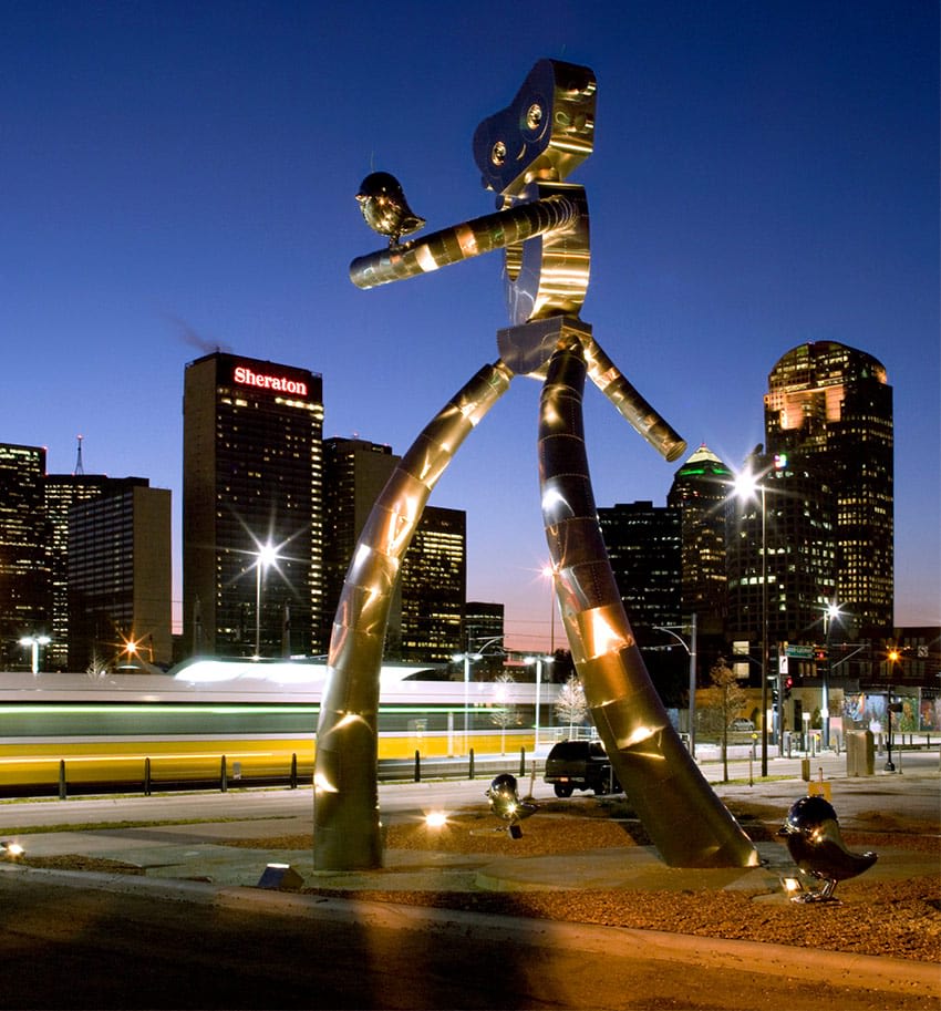Traveling Man Sculpture