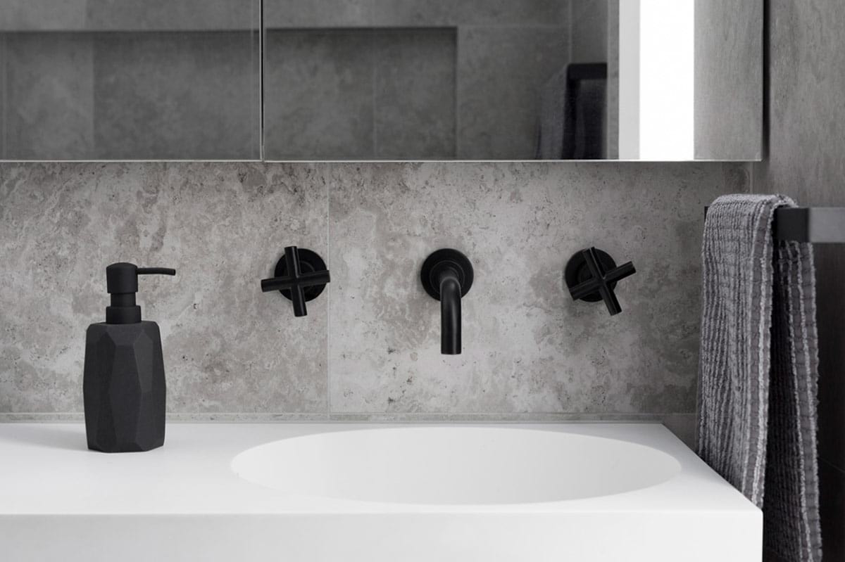 Statement-Making Black & White Bathroom