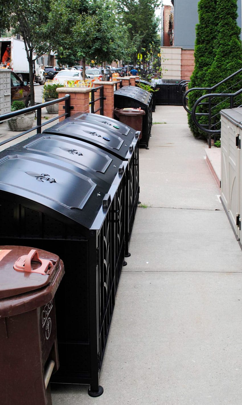 Attractive Outdoor Garbage Can Storage