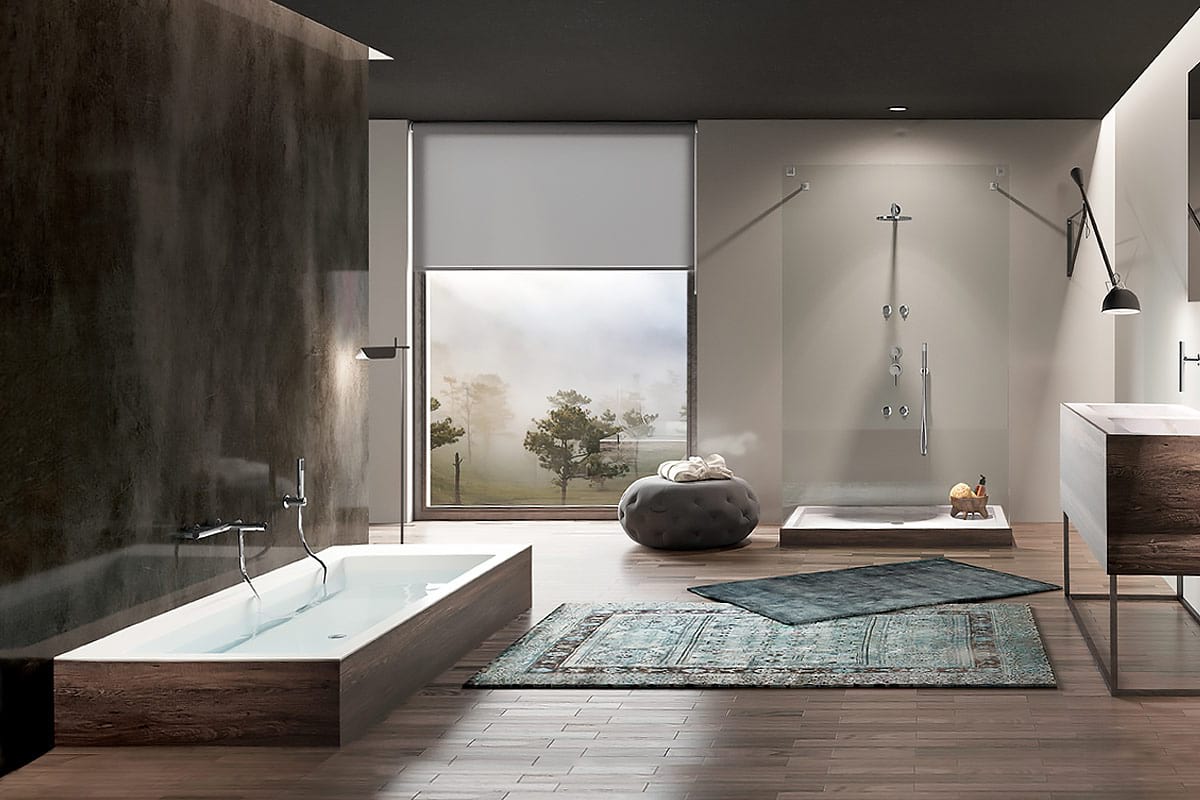 elevated bathtub