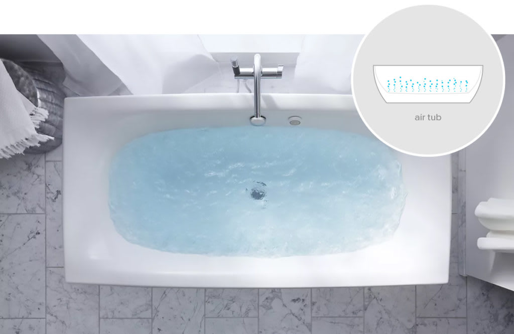 Air Tub Vs Whirlpool What S The, Types Of Bathtubs With Jets