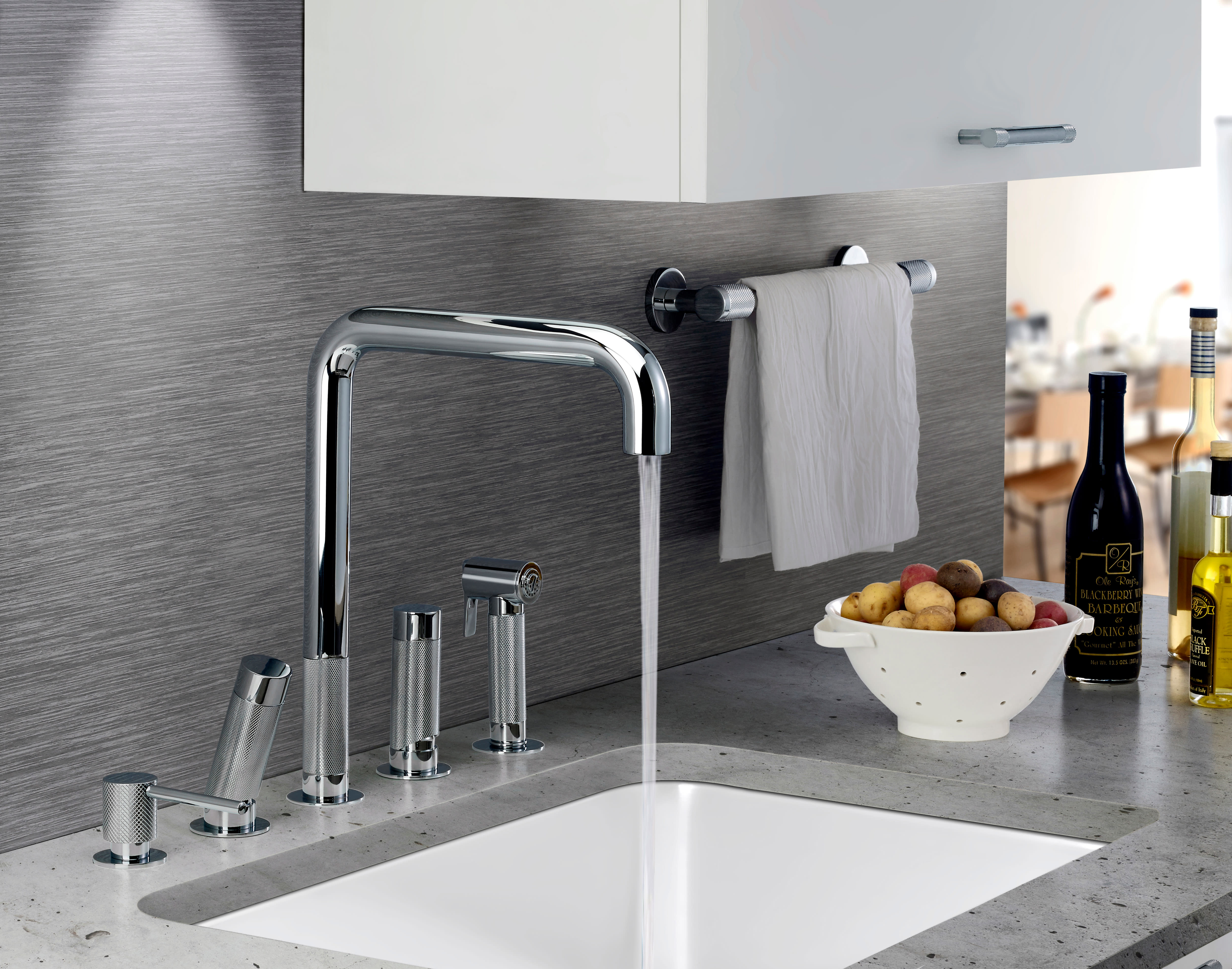 Chrome Cleveland Faucets 40033 Kitchen High-Arc Bar Sink Faucet Spout