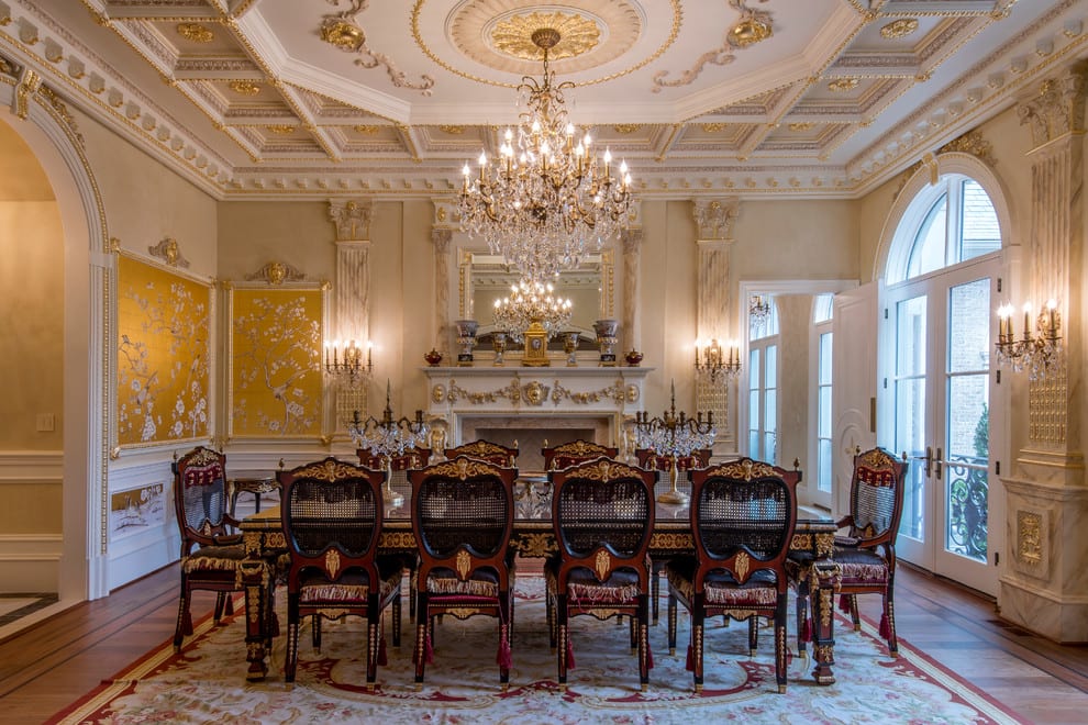 elegant black dining room victorian