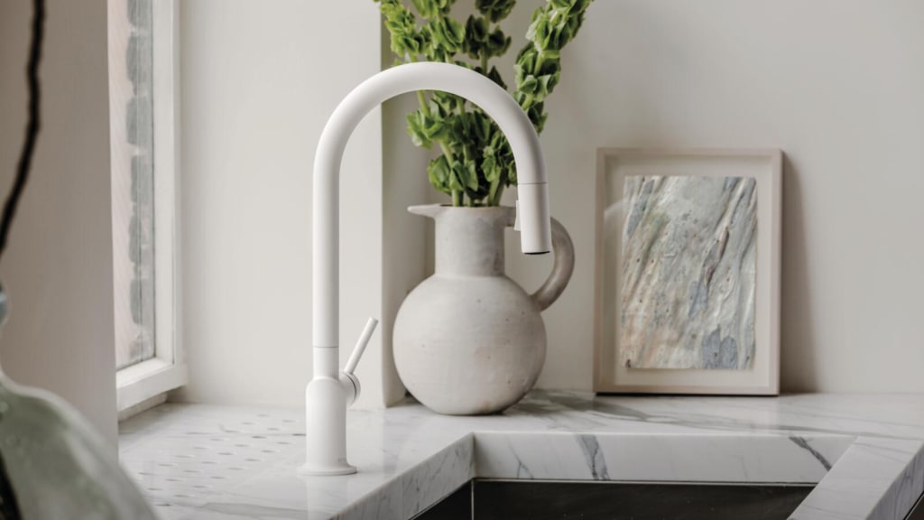 Jason Wu for Brizo white kitchen faucet