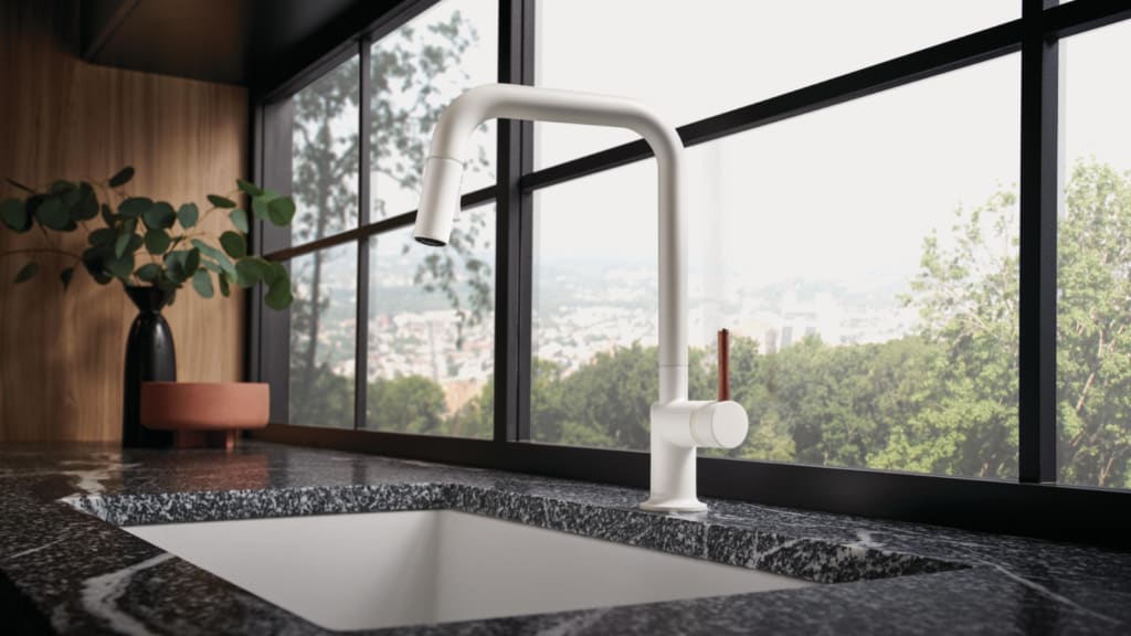 Jason Wu for Brizo white kitchen faucet
