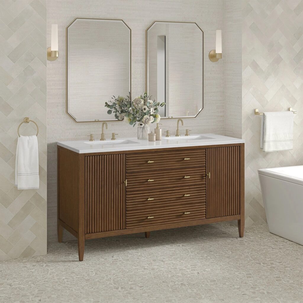 James Martin Myrrin 60 Walnut Vanity