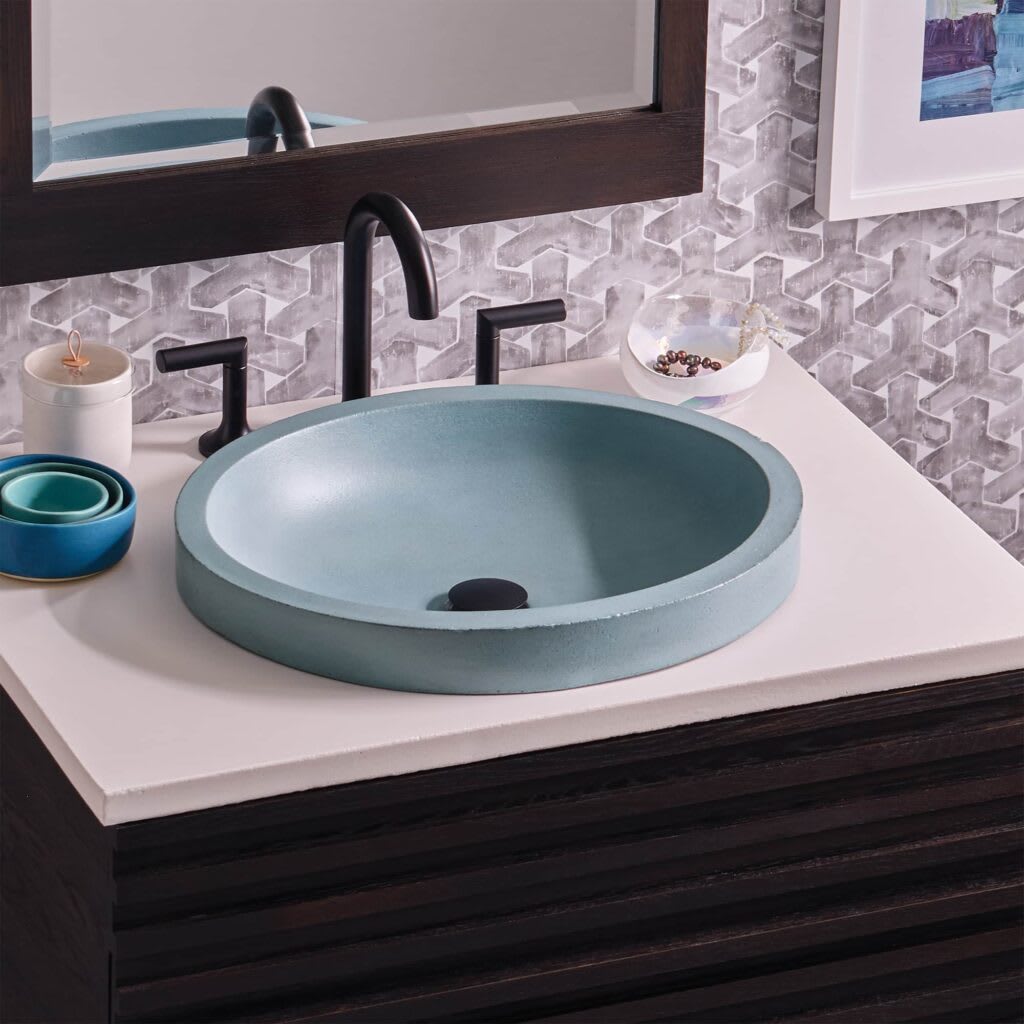 Native Trails Tolosa sink in Ocean color