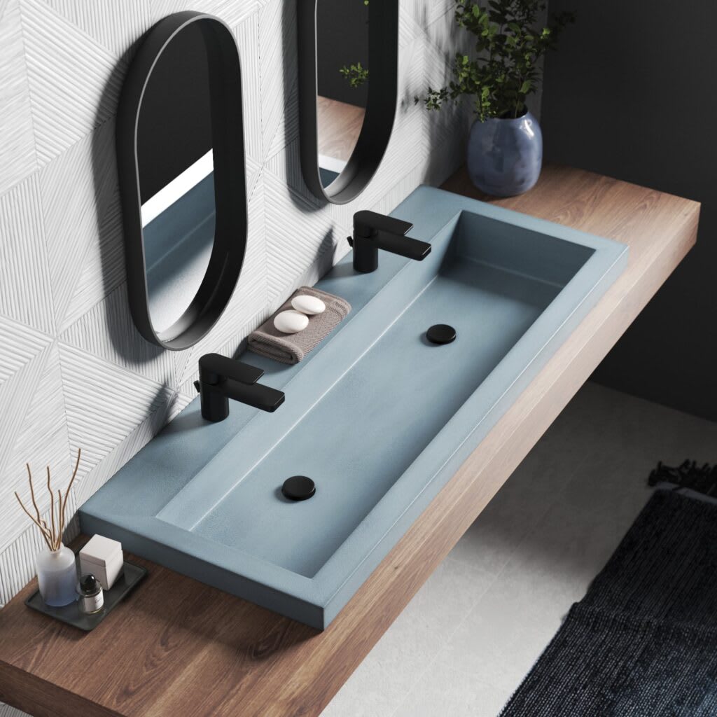 Native Trails Trough 4819 sink in Ocean color