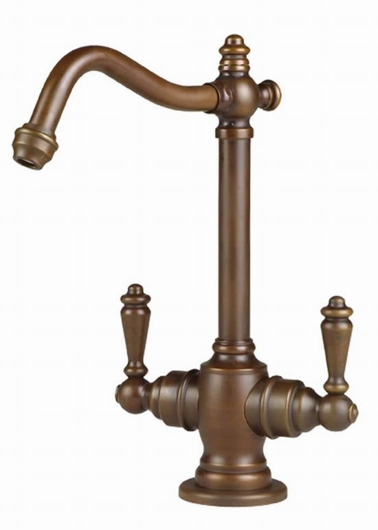 Waterstone 1750HC-PB Towson Hot And Cold Filtration Faucet Cross Handles, Polished Brass - 2