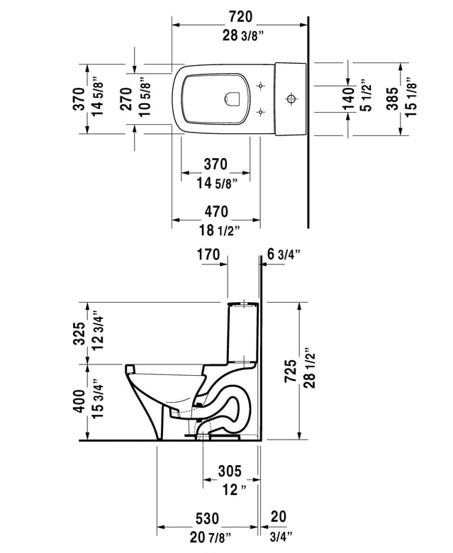 Duravit 215701 Durastyle One Piece Toilet | QualityBath.com Duravit 215701 Durastyle One Piece Toilet | QualityBath.com