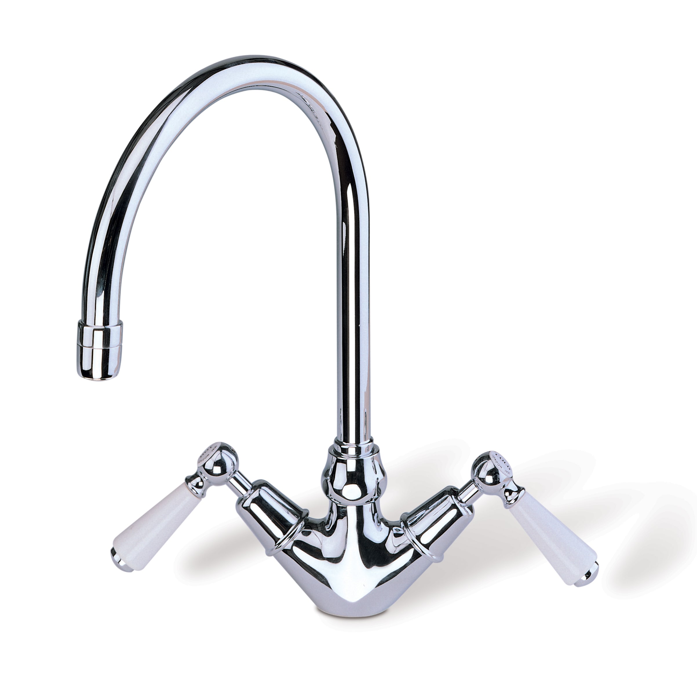 Barber Wilsons 1070 Single Hole Kitchen Faucet With Swan Neck