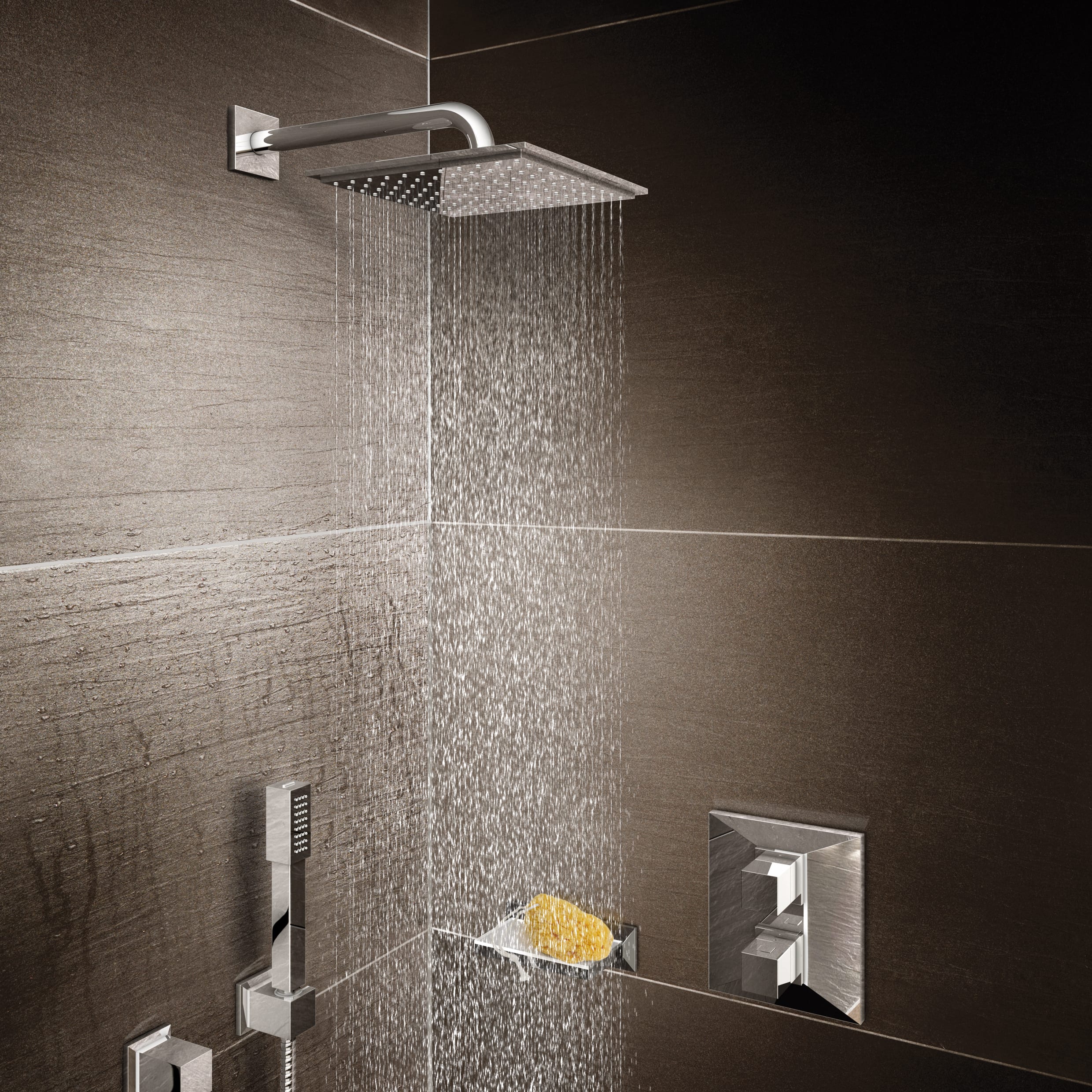 Душевые изливы. Верхний душ встраиваемый Grohe Rainshower Allure 230 26054000 хром. 26064000 Grohe. 26054000 Grohe. Душ Grohe Rainshower 26054000.