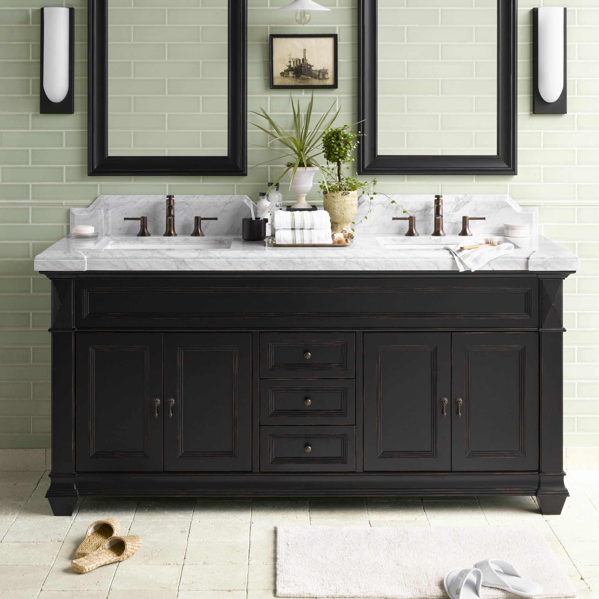 Ronbow 062872 B01 Torino 72 1 8 Double Sink Vanity Qualitybath Com