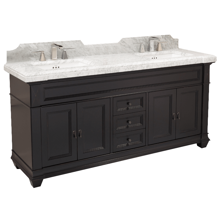 Ronbow 062872 B01 Torino 72 1 8 Double Sink Vanity Qualitybath Com