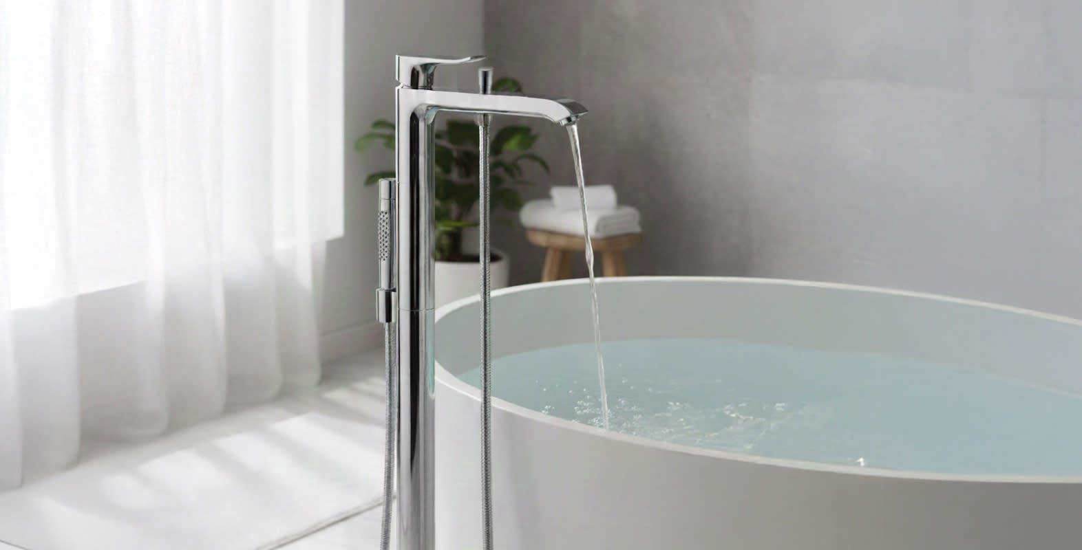 Hansgrohe Metris Freestanding Tub Filler