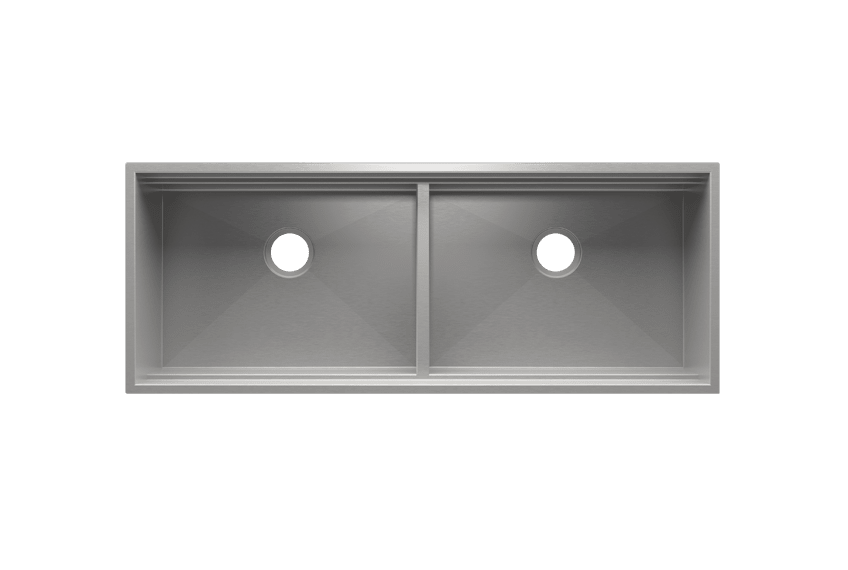Julien 005462 Smartstation 49-1/2 Undermount Reveal Stainless Steel  Kitchen Sink Set