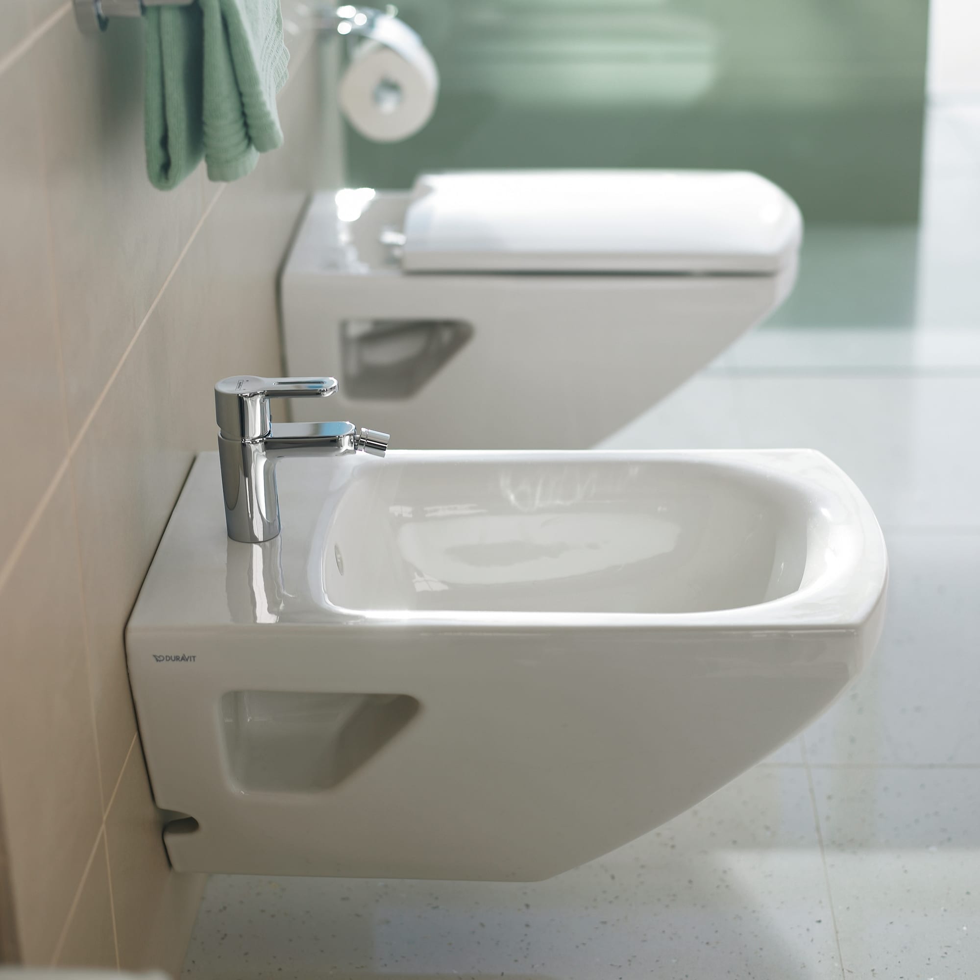 Siège De Toilette Assorti Pour WC Duravit Caro - Couleur Greenwich - Neuf, Avec Fixation, En Bois