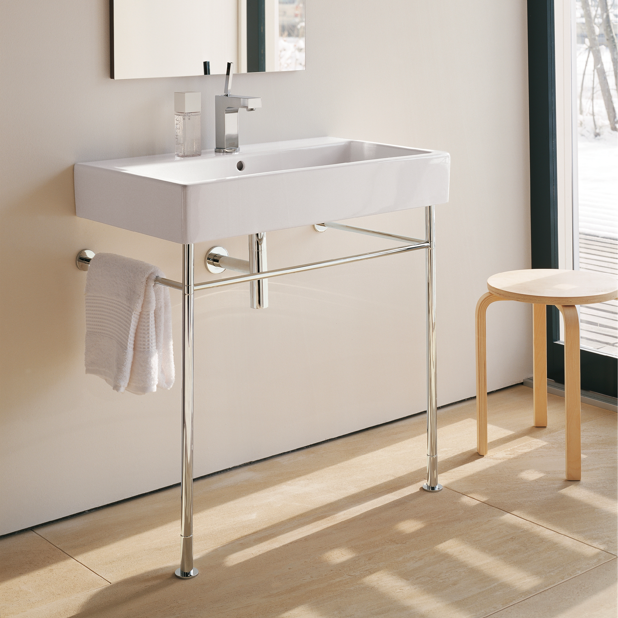 meteoor Genealogie zijde Duravit 045480 Vero Washbasin For Metal Console Legs | QualityBath.com