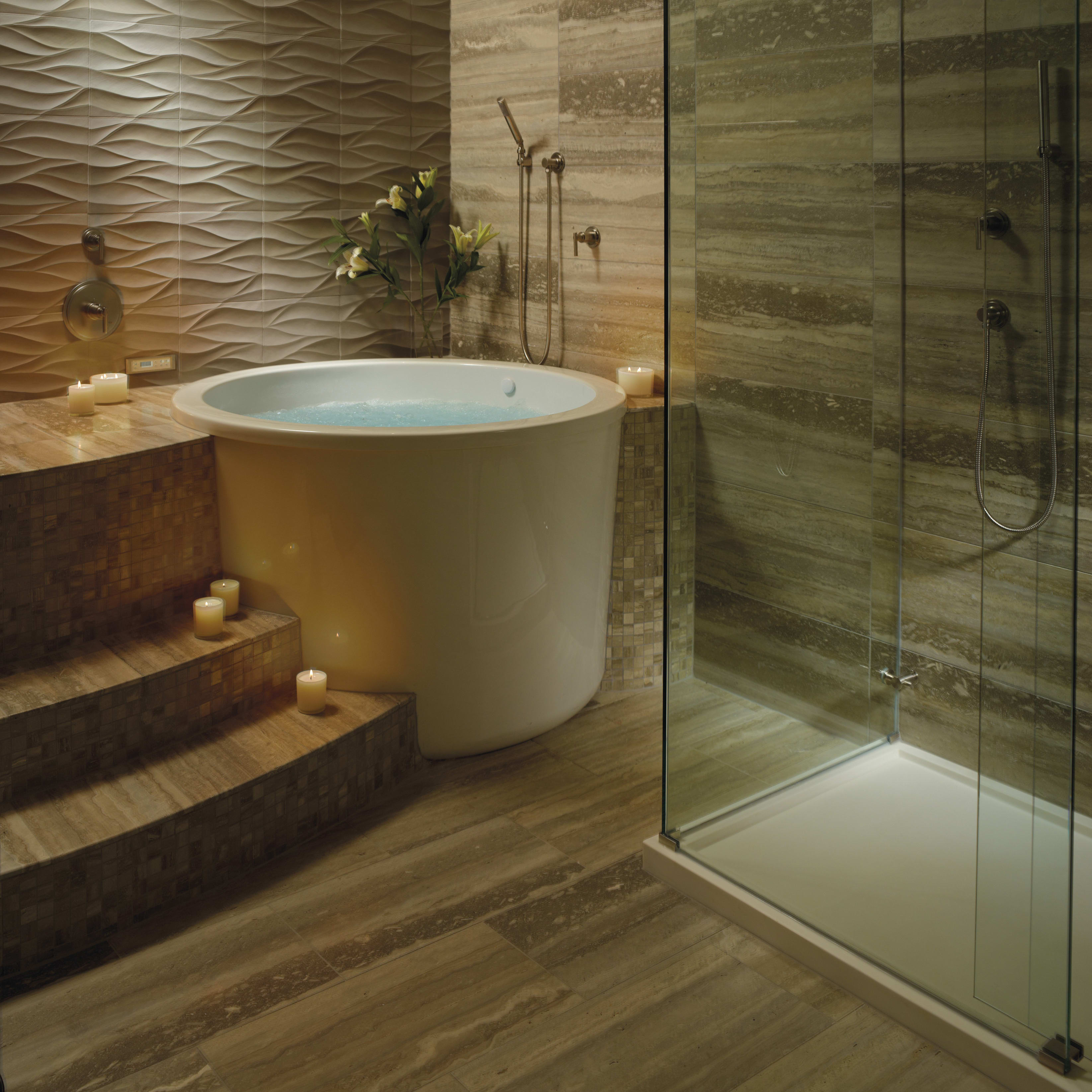 MTI S134-WH Jasmine 3 Soaker Tub | QualityBath.com