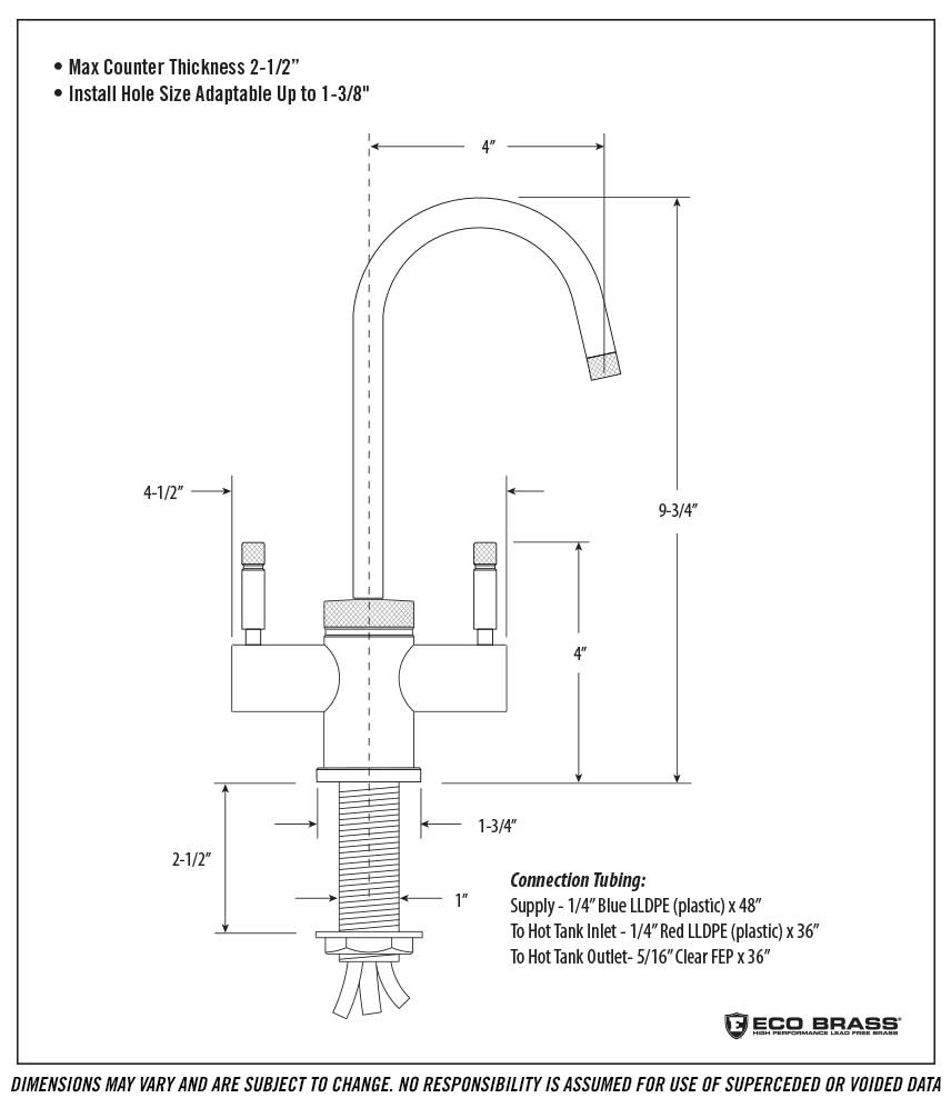 Waterstone 1450HC-UPB Industrial Hot And Cold Filtration Faucet 