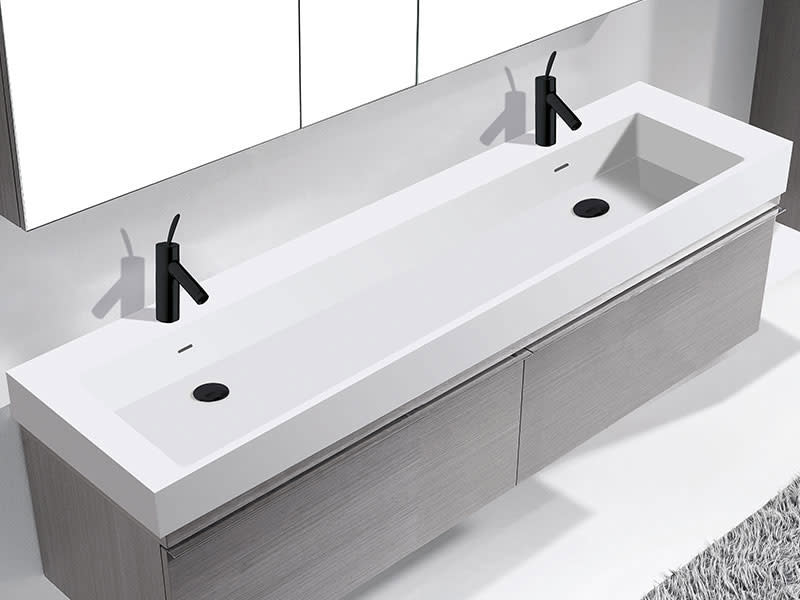 61 inch vanity double sink